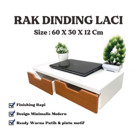 Meja Dinding Laci Komputer Minimalis Lazada Indonesia