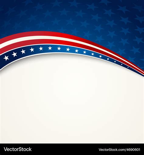 American flag patriotic background Royalty Free Vector Image