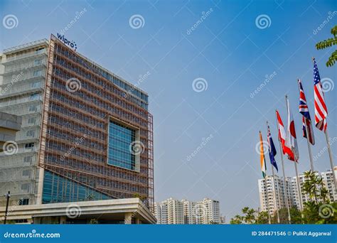 March Wipro Office Facade At Bangalore India Editorial Photo