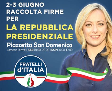 Lamezia Fratelli Ditalia Lancia Raccolta Firme Per Il