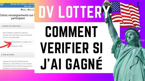 DV LOTTERY Comment vérifier les résultats de la loterie visa YouTube