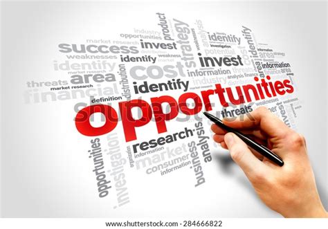 Opportunities Word Cloud Business Concept Stock Photo (Edit Now) 284666822