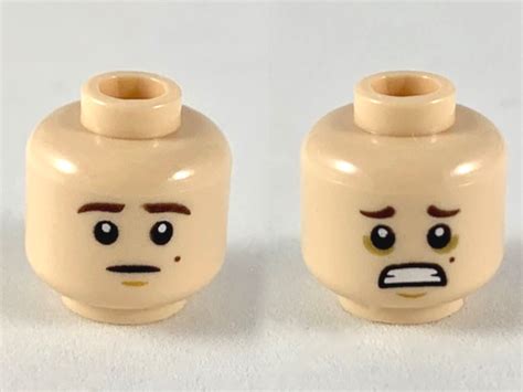 Bricker Part Lego Cpb Minifigure Head Dual Sided Dark