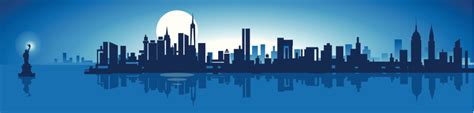 An Animated Skyline Of New York City Stock Illustration Download