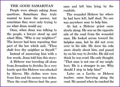 The Good Samaritan Story Kids Korner Biblewise