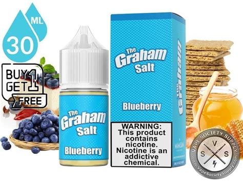 Blueberry THE GRAHAM SALT 30ml Vape Society Supply