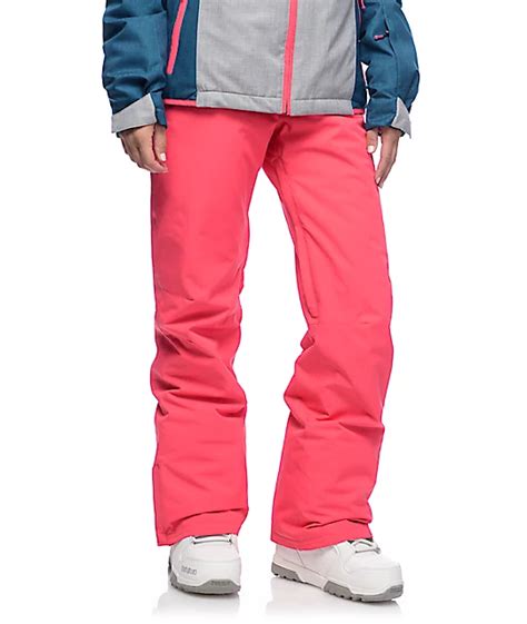 Roxy Backyard Paradise Pink 10K Snowboard Pants