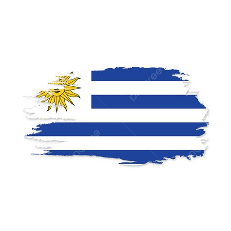 Flag Of Uruguay With Vector Stock Uruguay Uruguay Flag Uruguay