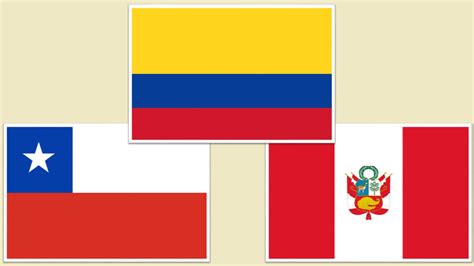 Banderas De Peru Y Colombia