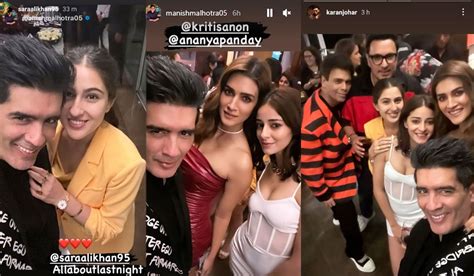 Inside Pics Kriti Sanon Ananya Panday And Sara Ali Khan Steal The