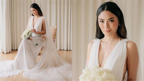 Look Maxine Medina Wore A Mark Bumgarner Gown To Her Wedding Preview Ph