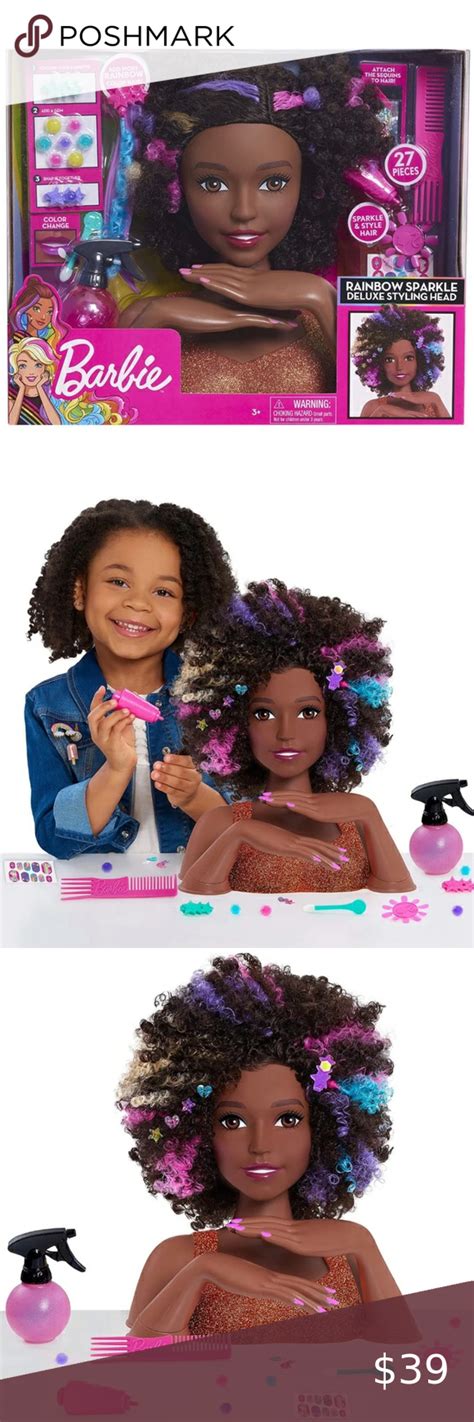 Barbie Deluxe Styling Head African American Natural Hair