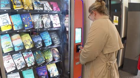 Michael Morpurgo Unveils Book Vending Machine At Exeter Station Bbc News