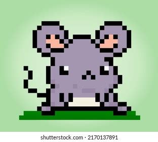 8bit Pixel Rat Animals Game Assets Stock Vector (Royalty Free ...