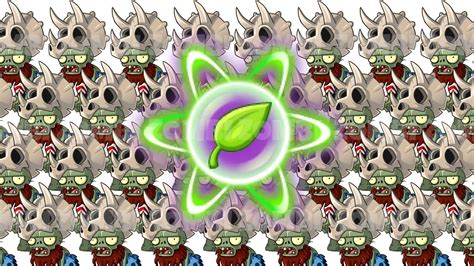 PvZ 2 All Plants With 1 Plant Food VS Jurassic Fossilhead Zombie Who