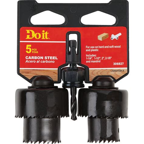 Do It Carbon Steel Hole Saw Set 5 Piece Do It Best