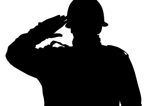 Silhouette Soldier Salute at GetDrawings | Free download