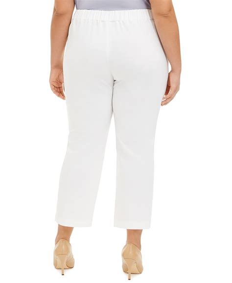 Kasper Plus Size Vanilla Ice Pull On Pants Macys