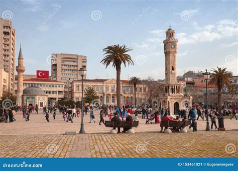 Konak Square Street View Izmir Turkey Editorial Photo Image Of