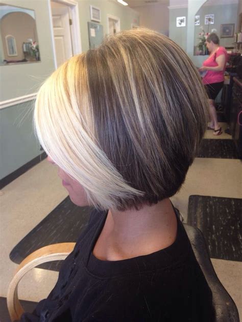 short bob with blonde highlights - FaisalNeema