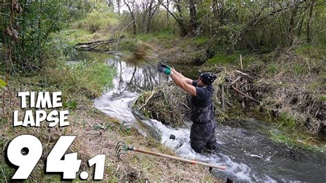 Manual Beaver Dam Removal No Time Lapse Version Youtube