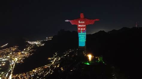 El Cristo Redentor De Río Proyecta El “reloj Climático” Primera Hora