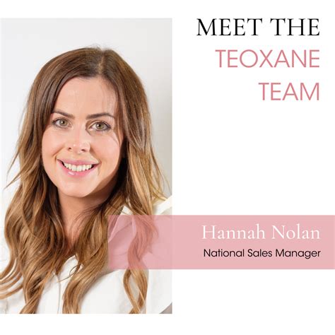 Meet Hannah Nolan Our National Teoxane Uk Professional