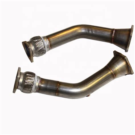 Custom Steel Flexible Pipe Exhaust Downpipe For Porsche Cayenne 955 957