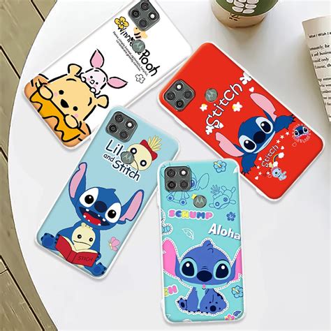 Capa De Celular Flex Vel Tpu Stich Ursinho Pooh Para Motorola Moto G