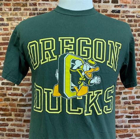 Vintage 90s Oregon Ducks Mens Medium Tee Shirt Rare Made Etsy