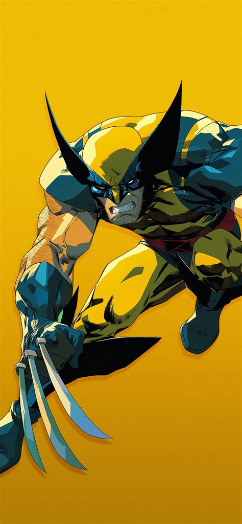 🔥 Wolverine X-Men Wallpaper - Cool Yellow Superhero Wallpaper