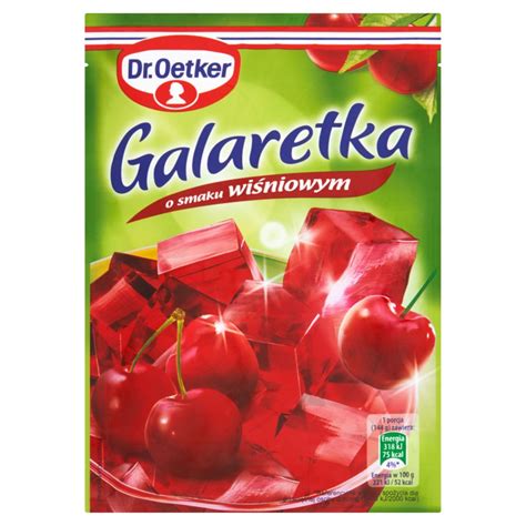 Dr Oetker galaretka o smaku wiśniowym 77g ERLI pl