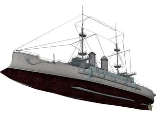 Mikasa Battleship 3D Model - 3DCADBrowser