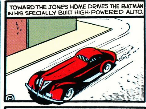 Batman's First Car from Detective Comics #30 (1939)