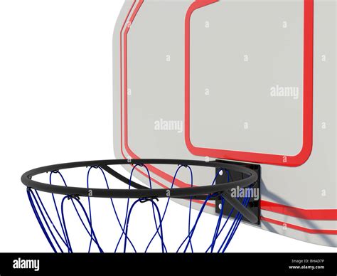 Basketball Ring Isolated On White Stock Photo Alamy