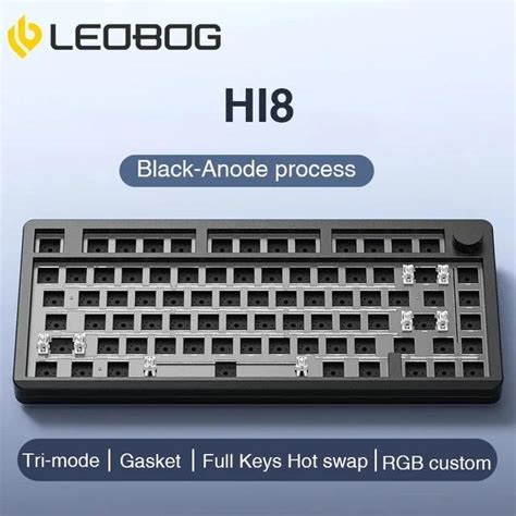 Leobog Hi Wireless Barebone Keyboard Kit Gasket Rgb Hot Swappable Custom Mechanical