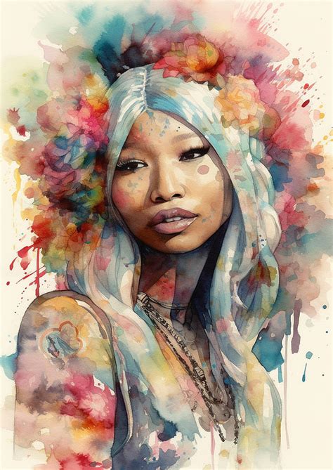 Nicki Minaj Digital Art By Dieu Vuong Kha Fine Art America