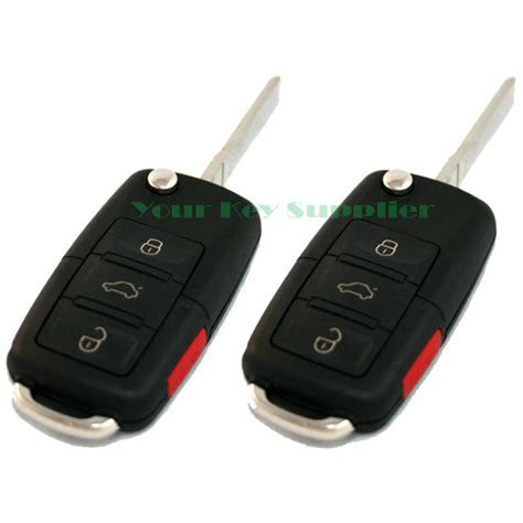 Buy PAIR NEW VW VOLKSWAGEN REMOTE FLIP KEY FOB TRANSMITTER GOLF JETTA