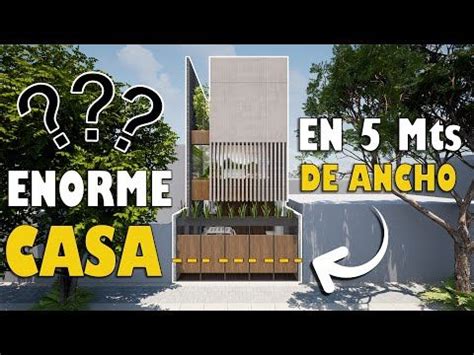 CASA De 5 METROS De ANCHO Con Sorprendentes Espacios INTERIORES