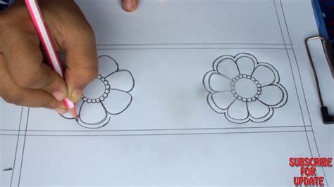 How To Draw Bangladeshi New Nokshi Katha Design Latest Nakshi Kantha