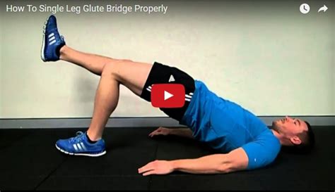 How To Perform A Single Leg Glute Bridge Properly Michael Hermann