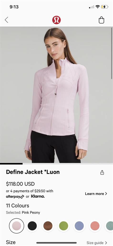 Pink Peony Define Jacket In Stock Online Rlululemon