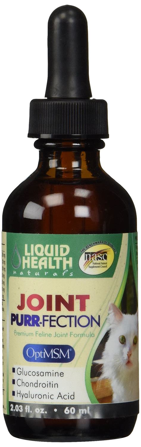 LIQUIDHEALTH 2.3 Oz Liquid Cat Glucosamine Joint Purr-Fection - Hip and Joint Health Relief ...