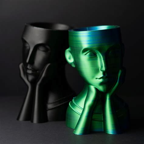 3d Printable Face Vases By Stlflix