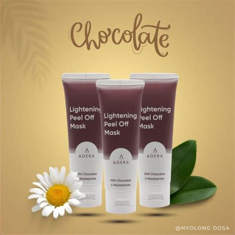 Adera Lightening Peel Off Mask With Chocolate Niacinamide Lazada