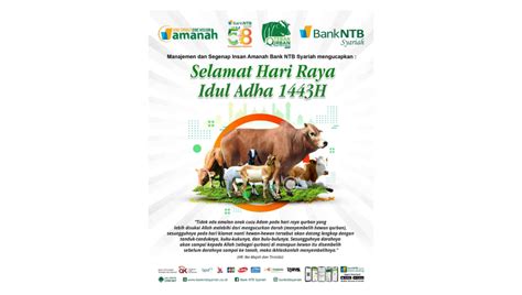 Manajemen Bank Ntb Syariah Mengucapkan Selamat Hari Raya Idul Adha H