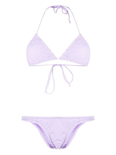 Reina Olga Guia Triangle Bikini Set Purple Editorialist