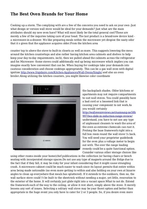 The Best Oven Brands for Your Home