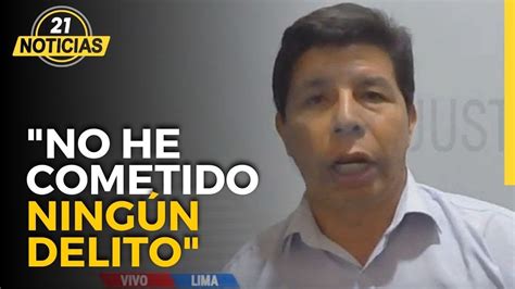 PEDRO CASTILLO dice NO HABER COMETIDO DELITO Juez decidirá si le dan