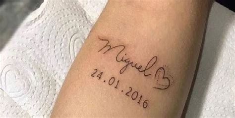 Tatuajes De Fechas De Nacimiento Tatuantes